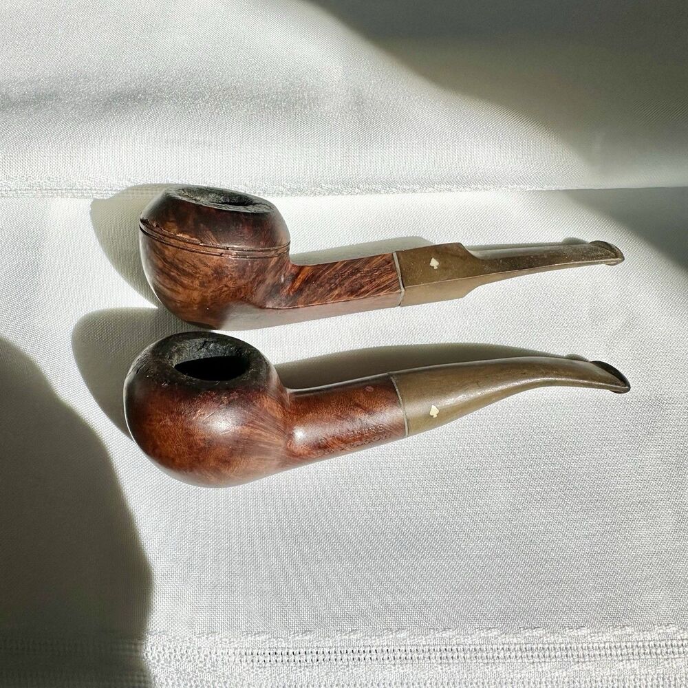 Lot 2 Belvedere Dr Garbow Briar Estate Pipes Bulldog & Rhodesian Square Shank